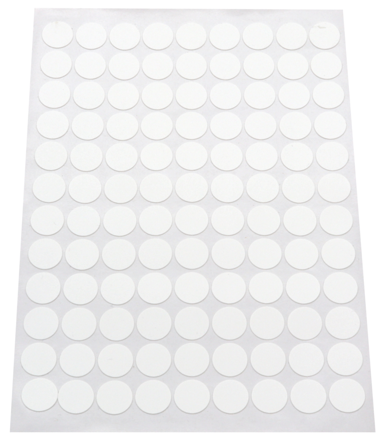 Cache-vis adhésif en PVC blanc texturé
