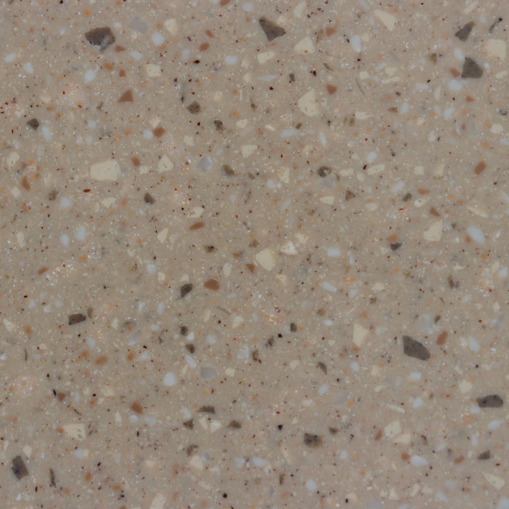 Image Surface solide acrylique Meganite 757A - Yorkshire Tan-Granite demi-plaque