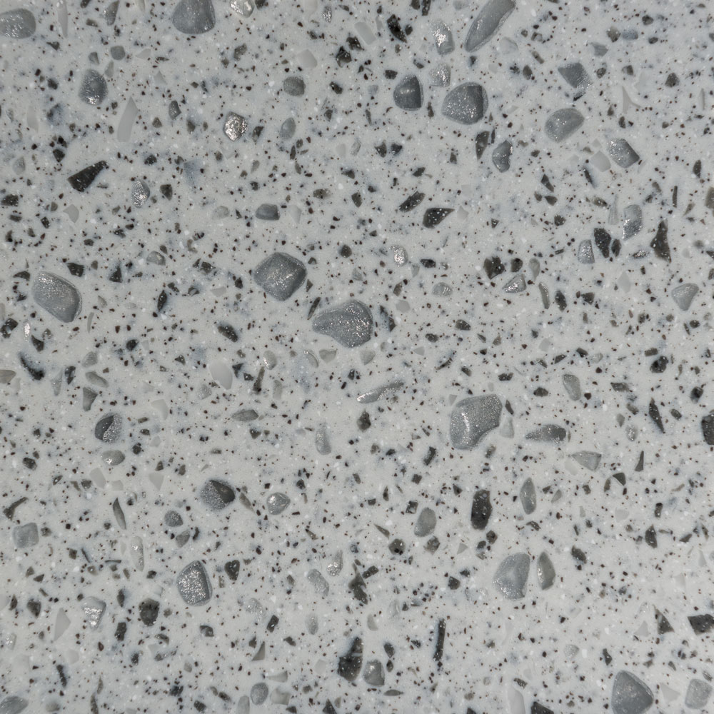 Image Surface solide acrylique Meganite 932SA - Mottled Gray demi-plaque