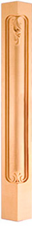 Poteau de coin en érable 28½ po - base de 6 po (design vers la gauche)