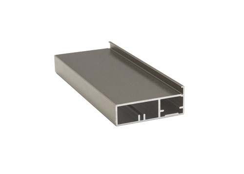 Image Echantillon de profile porte-aluminium #85 - fini acier inoxydable longueur de 5 po