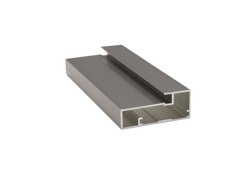 Image Echantillon de profile porte-aluminium #87 - fini acier inoxydable longueur de 5 po