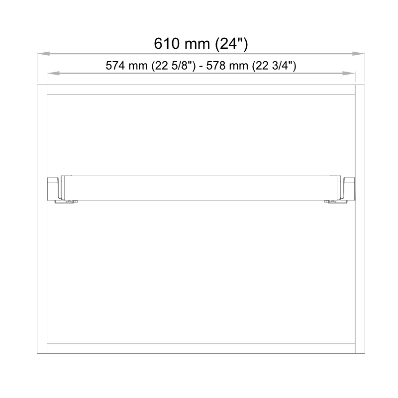 BV2.0 Brown accessories storage box 24''