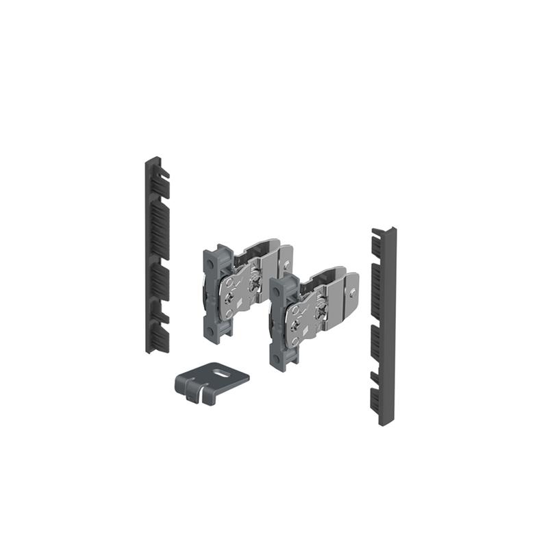 AvanTech You inset drawer front fixing brackets H101, anthracite