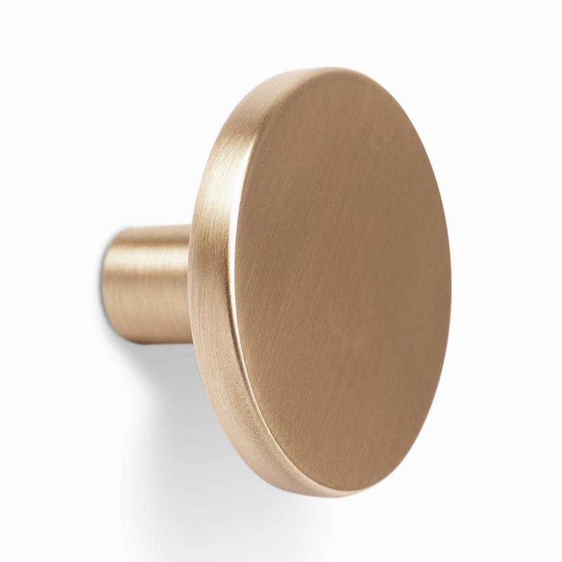 Knob COMO V0168 brushed brass cava 26 mm