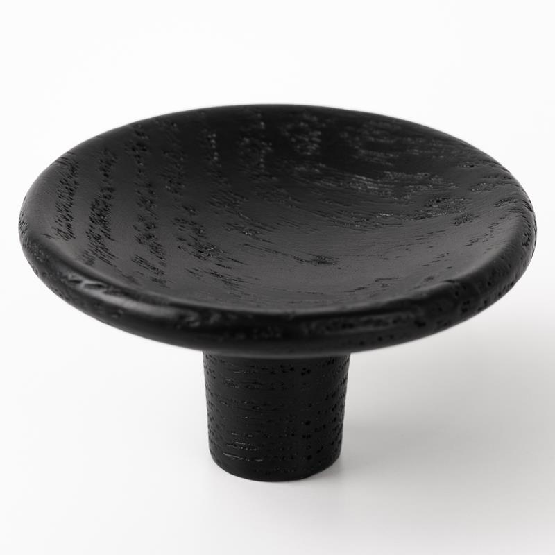 Knob DISC D38 matte black laquered 38 mm