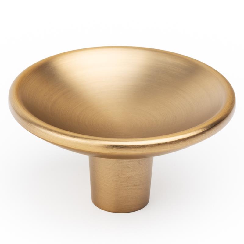 Knob DISC D38 brushed brass 38 mm