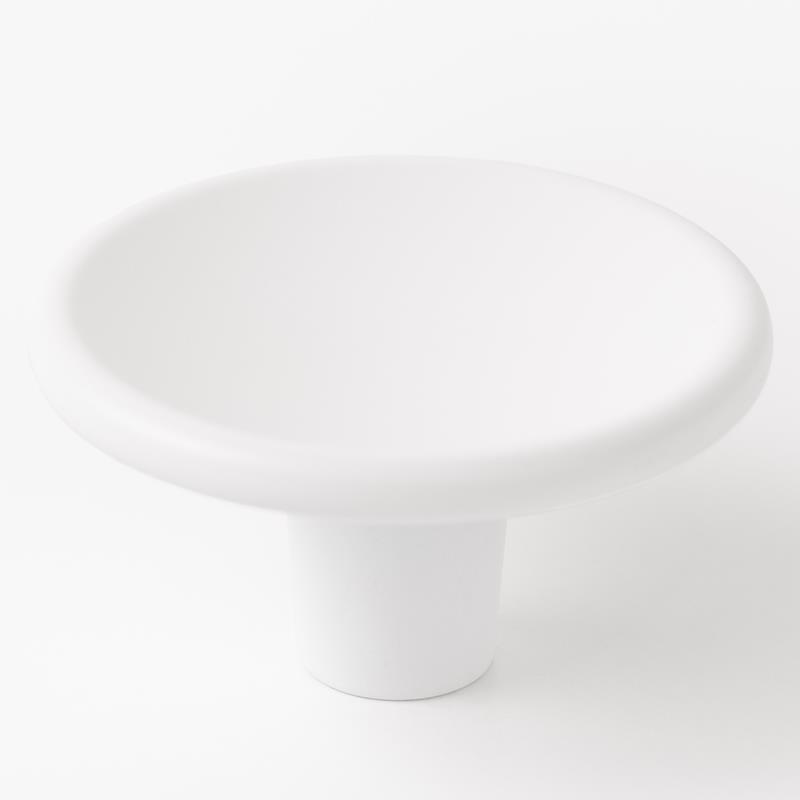 Knob DISC D38 matte white 38 mm