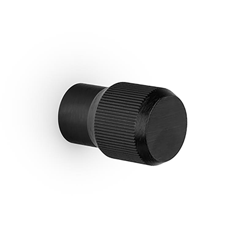 Bouton BROOKLYN V0676 noir brossé 20 mm