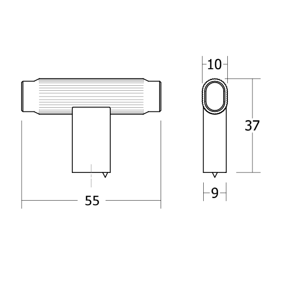 Bouton V0676 BROOKLYN bronze brossé