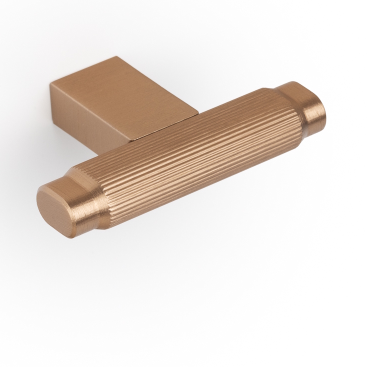 Bouton V0676 BROOKLYN laiton cava brossé