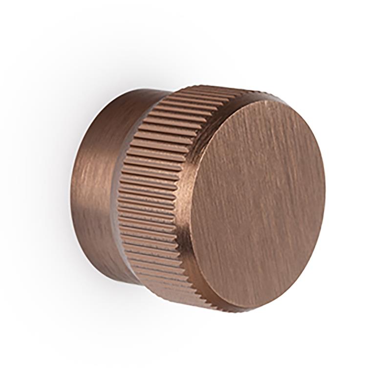 Knob BROOKLYN BIG V0677 brushed bronze 40 mm