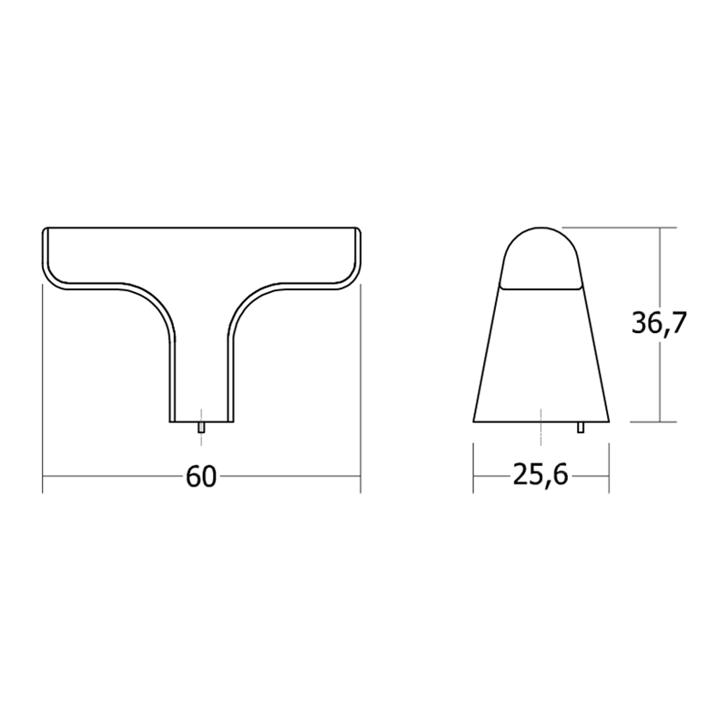 Bouton V0681 HINOKI W chêne