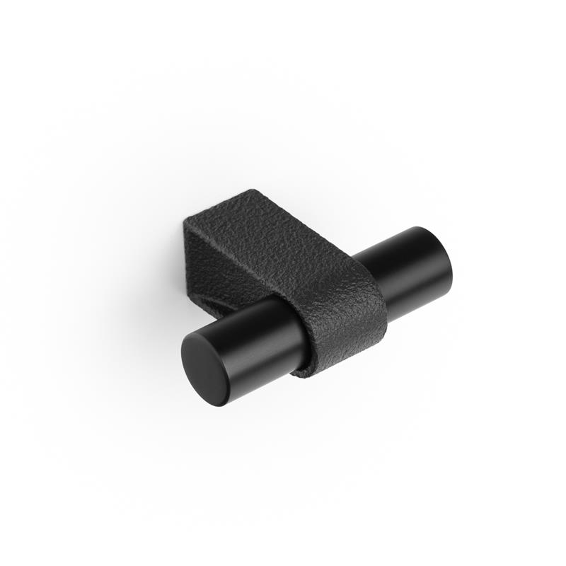 Bouton V0700 CASEY noir lave texturé + noir mat