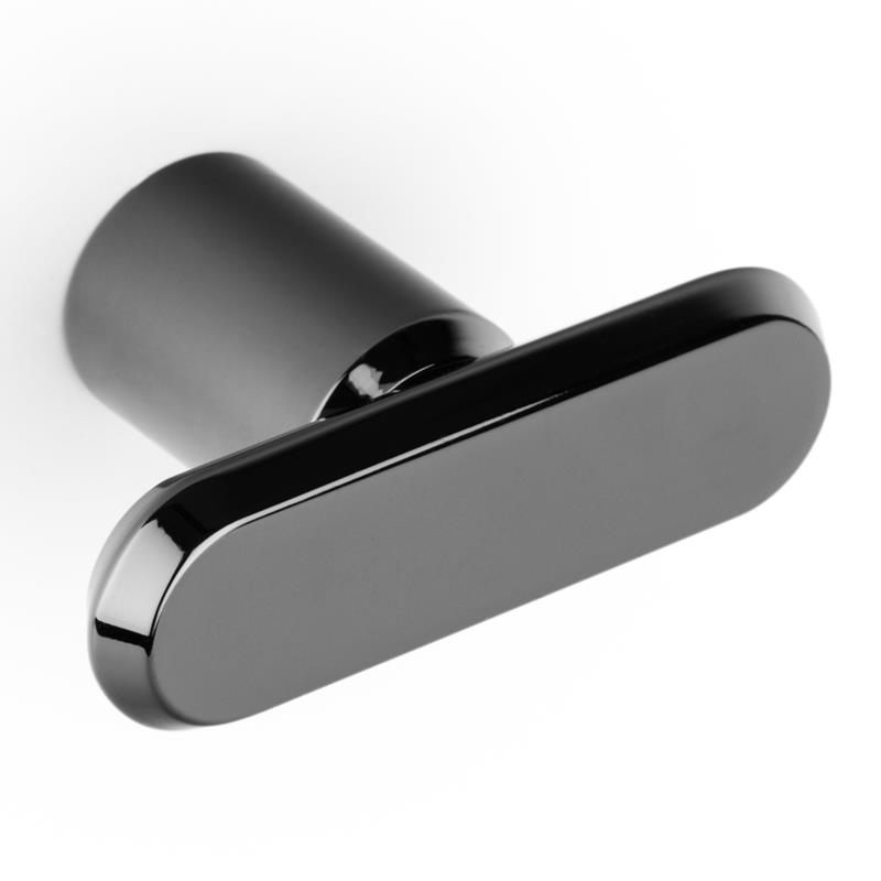 Knob FASE V0712 PVD polished titanium black 52 mm