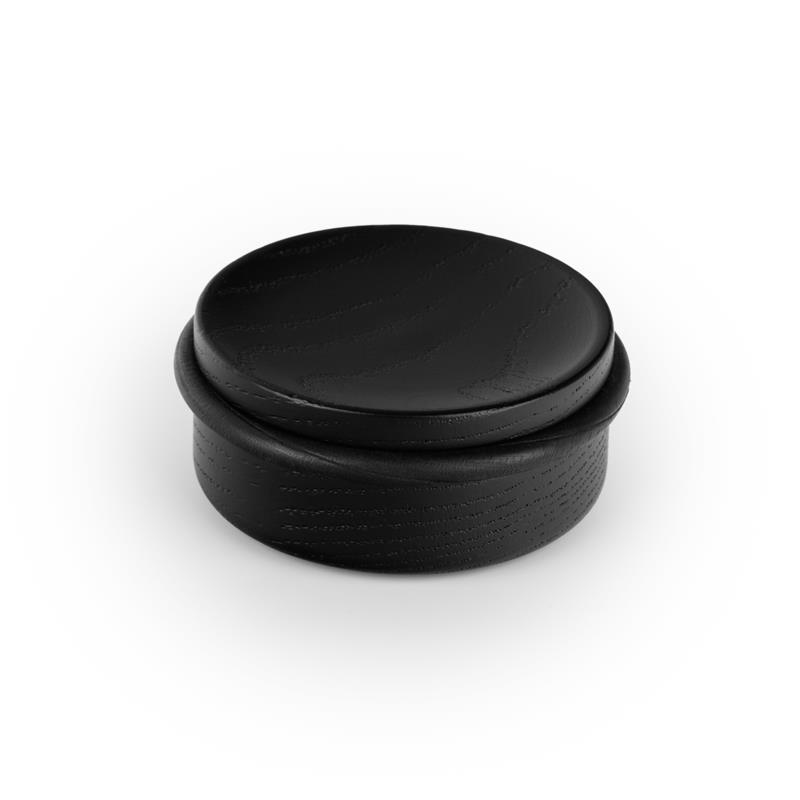 Door stopper LUV WOOD V8018 wood matte black lacquered 71 mm