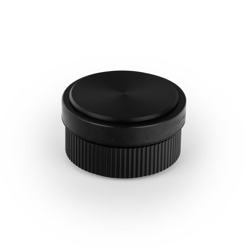 Door stopper BROOKLYN V8021 brushed black 62 mm