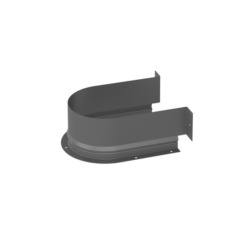 Cache-siphon arrondi métal anthracite