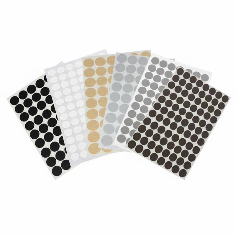 Kit caches-vis adhésif en PVC