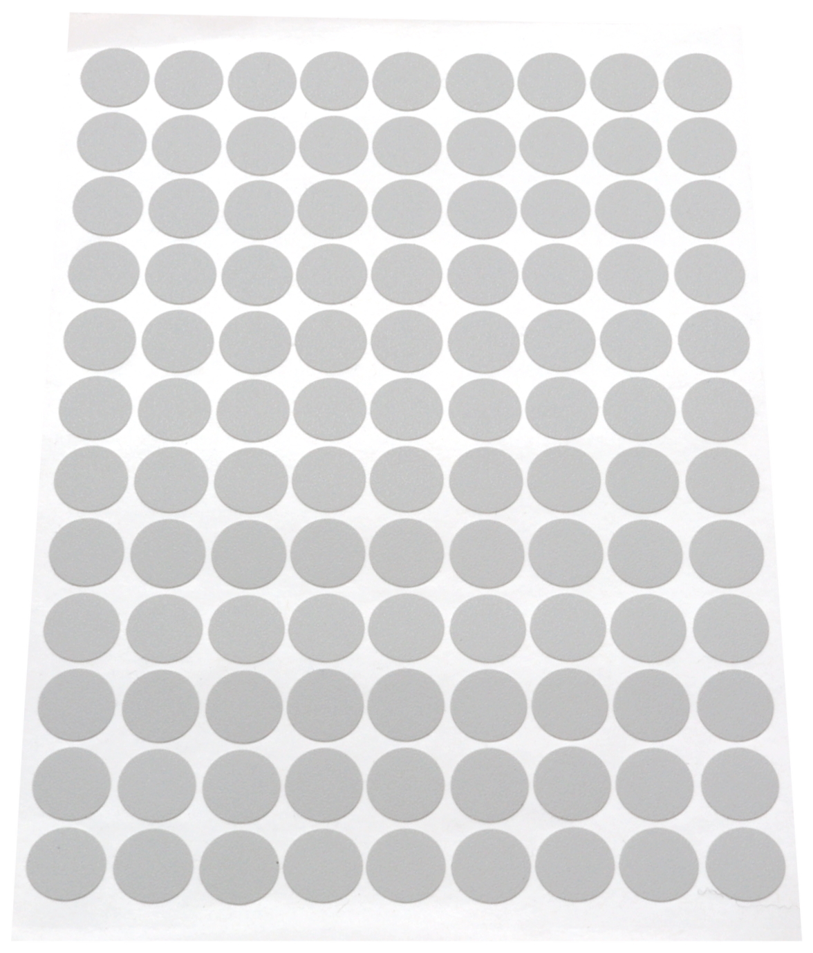 Image Cache-vis adhésif en PVC gris texturé (feuille de 108 collants)
