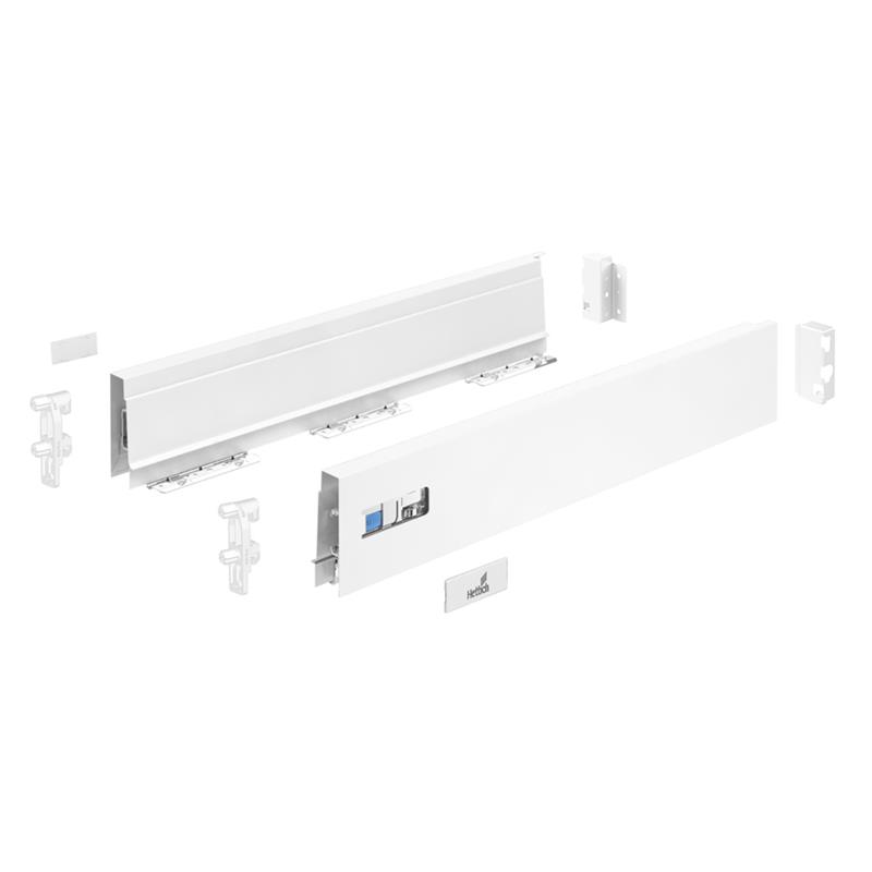 Set de côté de tiroir Innotech Atira blanc H70 L260 mm avec attaches de facade et arrière