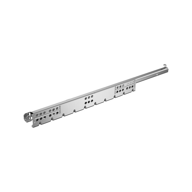 Coulisse à sortie partielle Quadro 25 2D   S (25 kg) avec  Silent System,   500 mm,   à droite