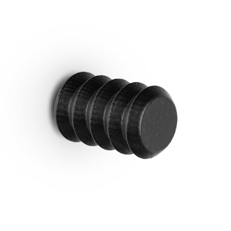 Hook PULSE V7040 wood matte black lacquered 28 mm