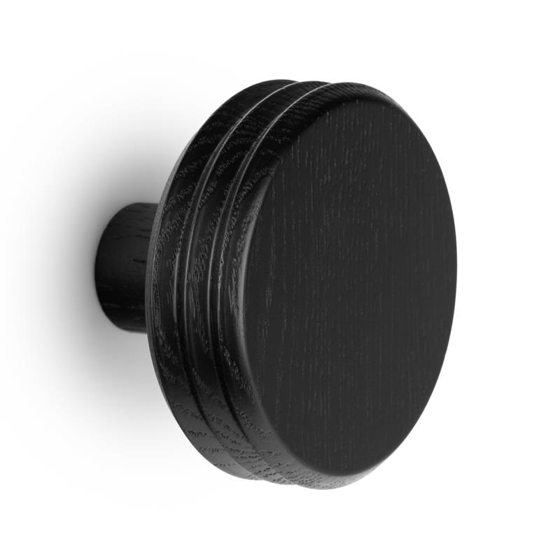Image Hook PULSE V7040 wood matte black lacquered 90 mm