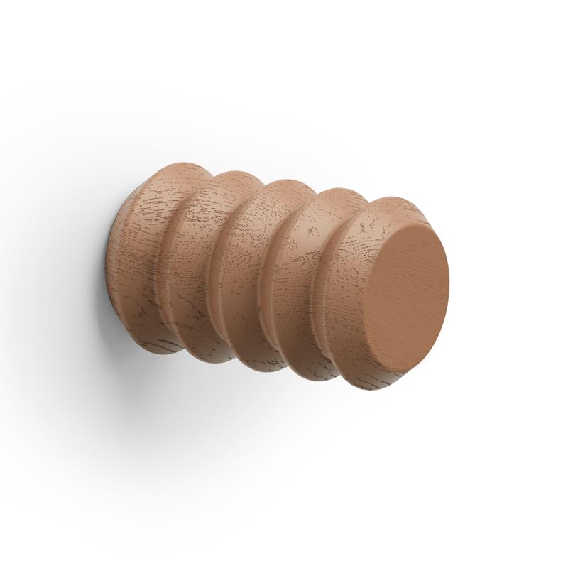 Hook PULSE COLOR V7041 oak ceramic brown 28 mm