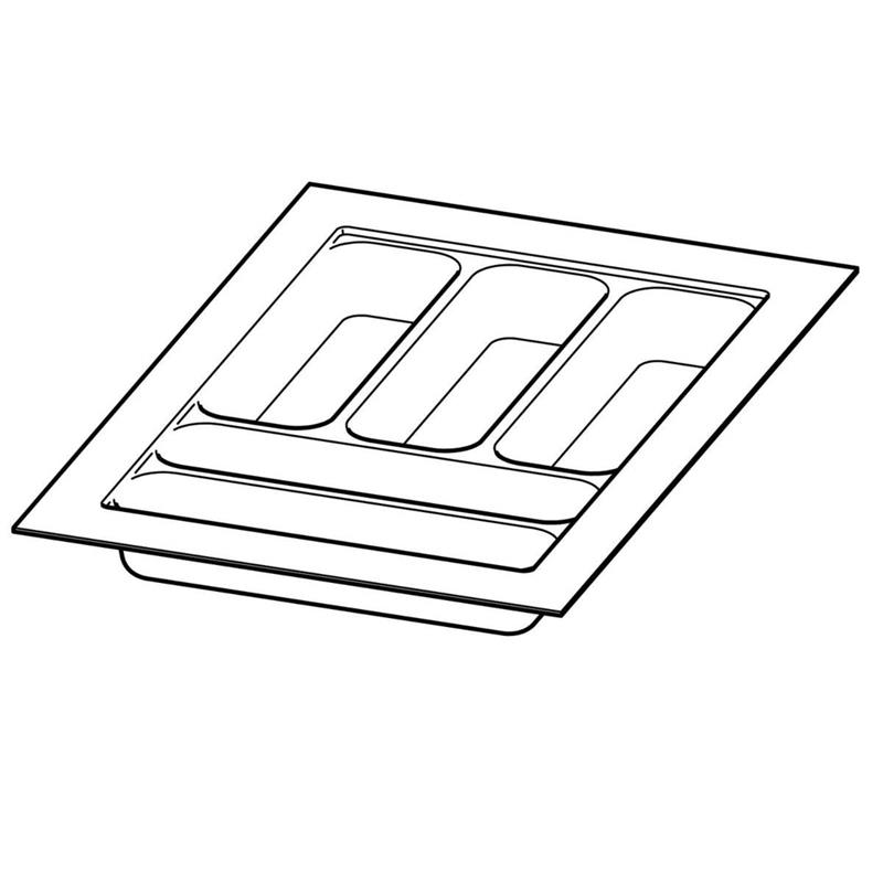 Diviseur OrgaTray 440 blanc 301 - 350 mm