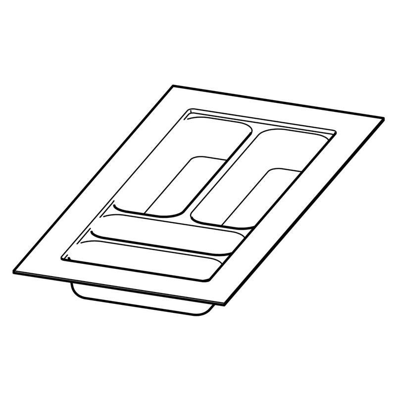 Diviseur OrgaTray 440 blanc 201 - 250 mm