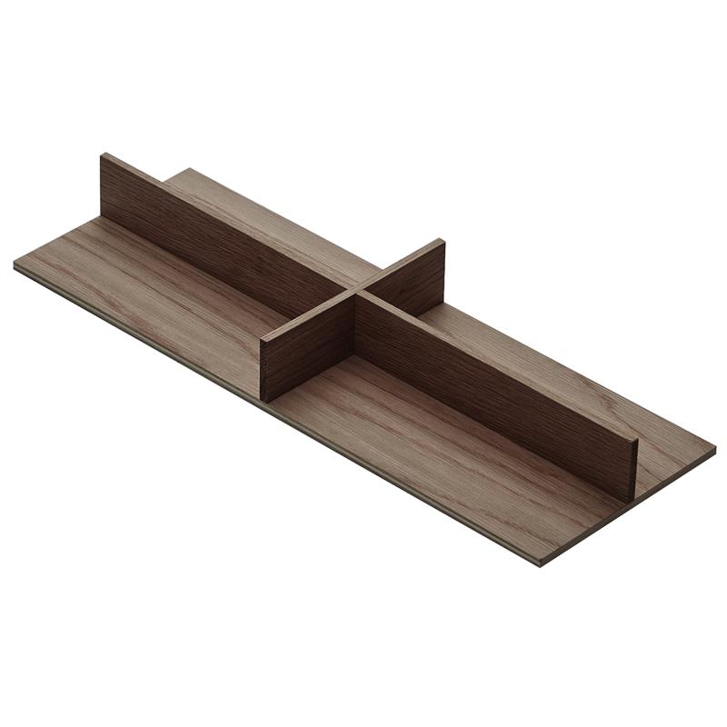 Signature cross divider 150 mm black walnut