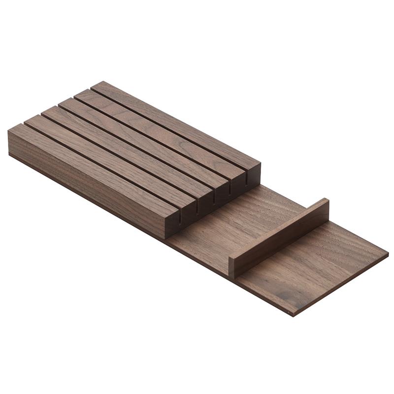 Signature divider knife block black walnut