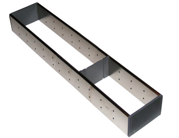 Image Diviseur de tiroir simple en acier inoxydable