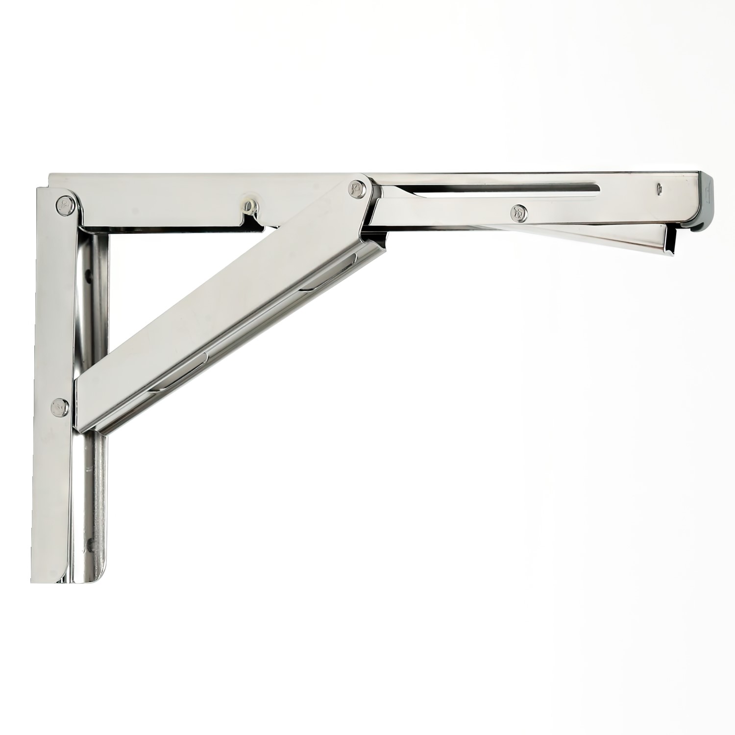 Folding bracket 303 mm stainless steel with damper