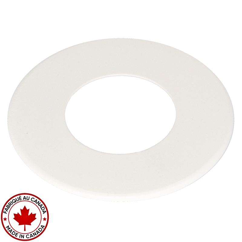 White cover plate for Mimosa puck light