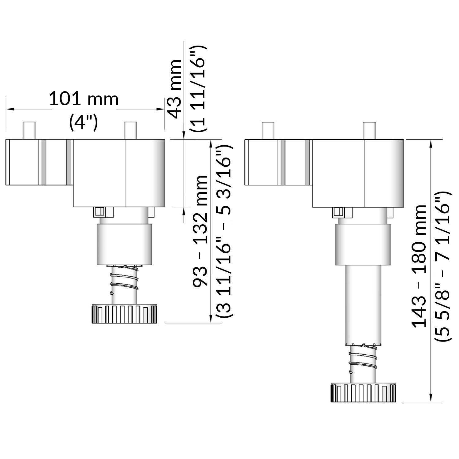 NIV-MT180G spec hauteur