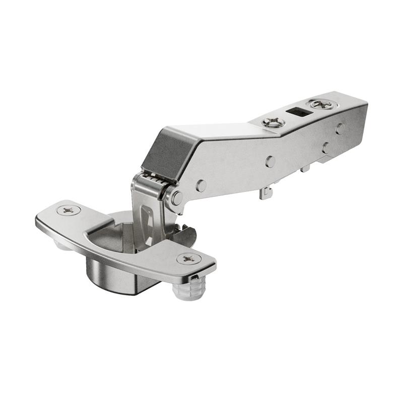 Sensys 8639i 45° half overlay hinge 52 mm soft close, with dowels