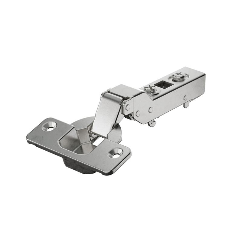 Charnière Veosys inox 105° amortisseur demi-recouvrement à visser 52 mm