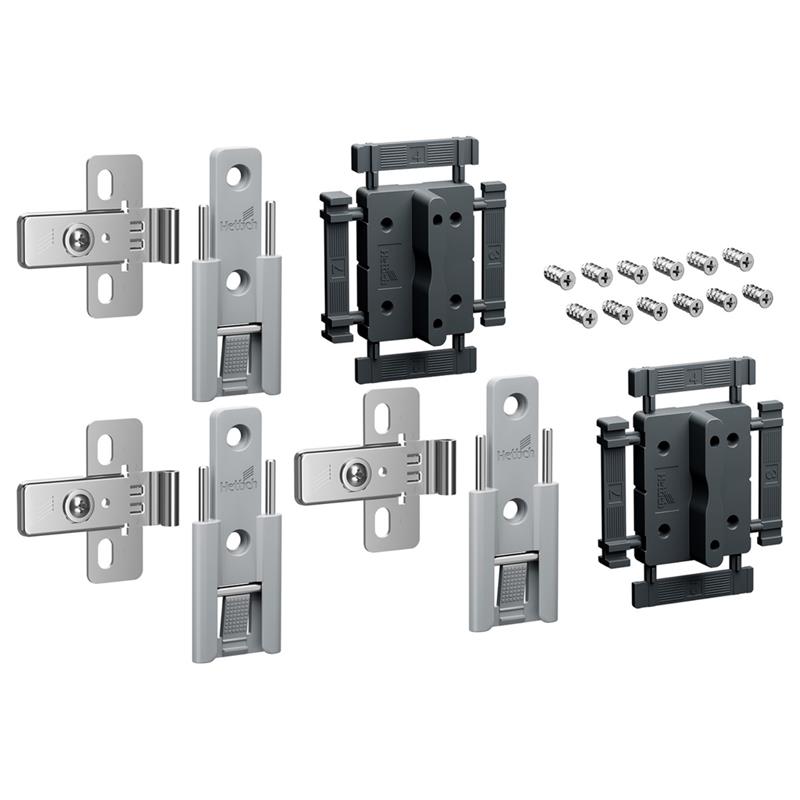 Ensemble de 3 charnières centrales WingLine L gris