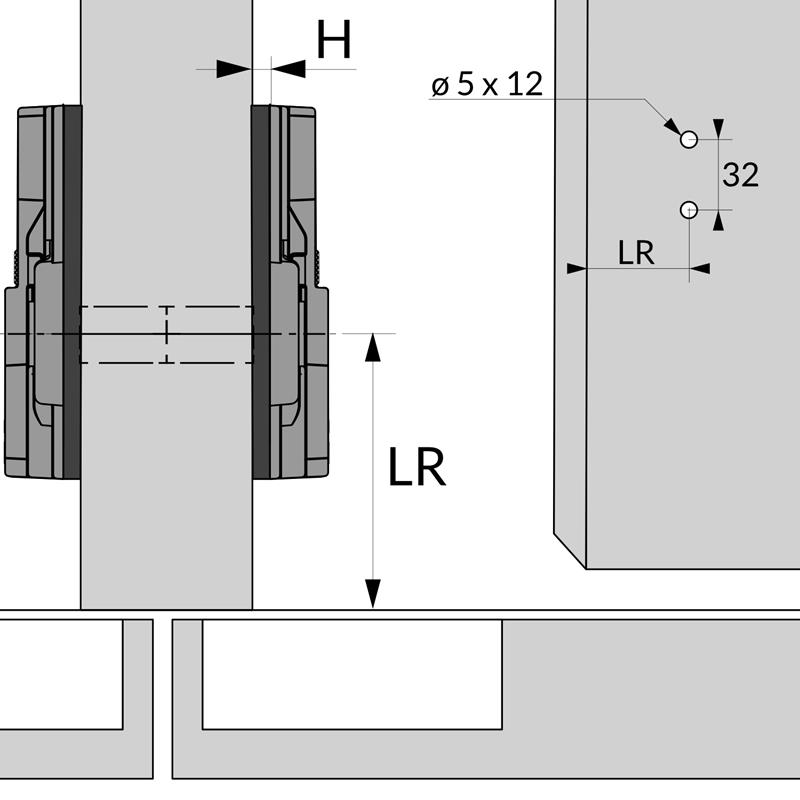 PLA-HSEX30E half overlay