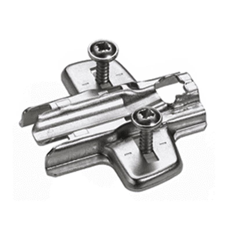 Hettich Sensys / Intermat 0 mm mounting plate, expanding dowels