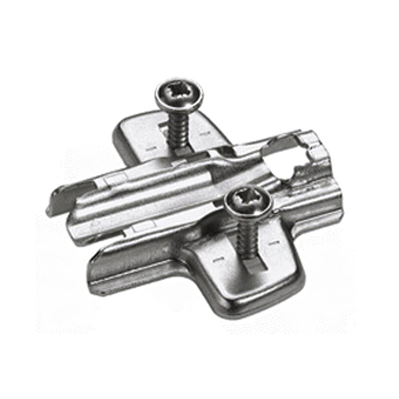 Plaque de montage Hettich Sensys / Intermat 0 mm goujons à expansion