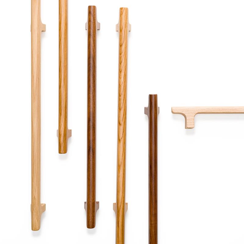 Poignée V0682 HINOKI W BIG chêne brut 416 mm