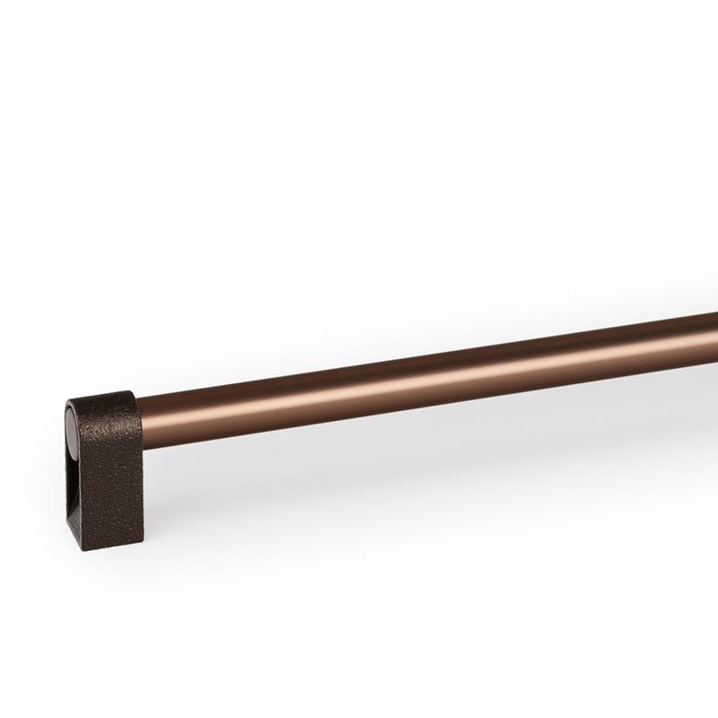 Poignée V0702 CASEY BIG 1SS métal brun texturé + bronze mat 416 mm