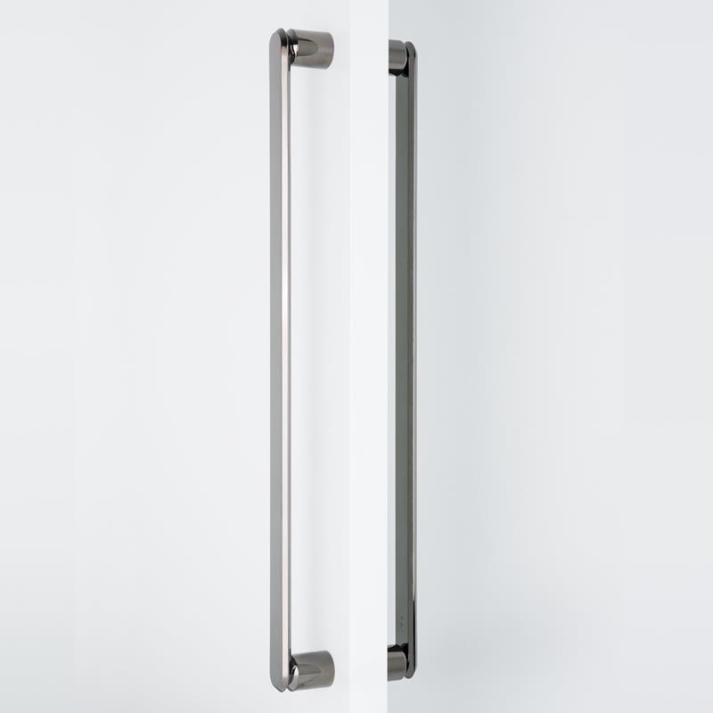 Poignée FASE BIG V0716 noir titane poli PVD 480 mm montage dos-à-dos