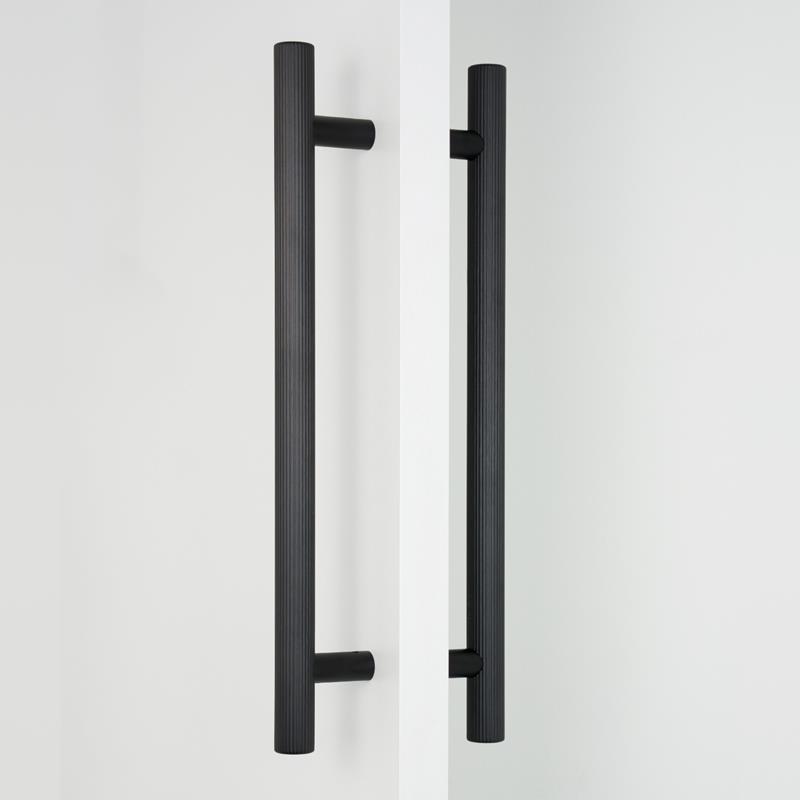 Handle BOTO BIG V0718 brushed black 320 mm back-to-back mounting