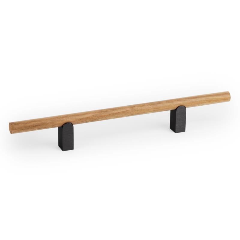 Handle KUMO WOOD V0733 oak/titanium black 128 mm