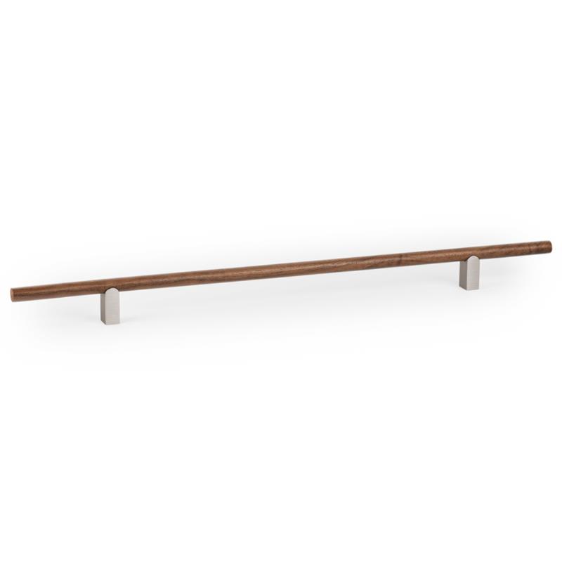 Handle KUMO WOOD V0733 walnut/stainess steel finish 320 mm