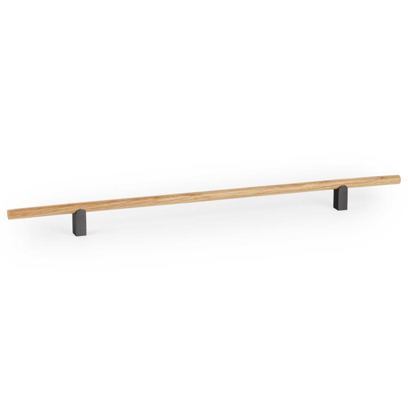 Handle KUMO WOOD V0733 oak/titanium black 320 mm